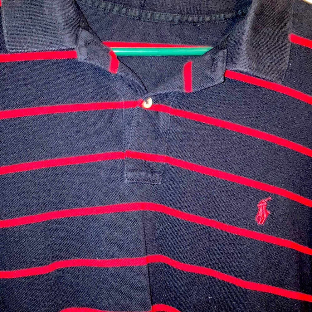 Polo by Ralph Lauren black with red stripes 3X